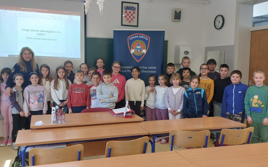 EDUKATIVNO PREDAVANJE NA TEMU “ZAŠTITA I SPAŠAVANJE” ZA UČENIKE RAZREDNE NASTAVE