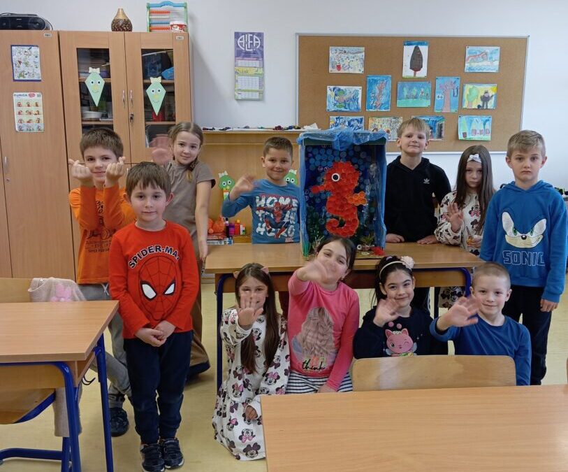 Učenici 1. razreda matične škole i 4. razreda PŠ Kutnjak izradili radove od recikliranog materijala za 3. krug natjecanja  RCGO Piškornica
