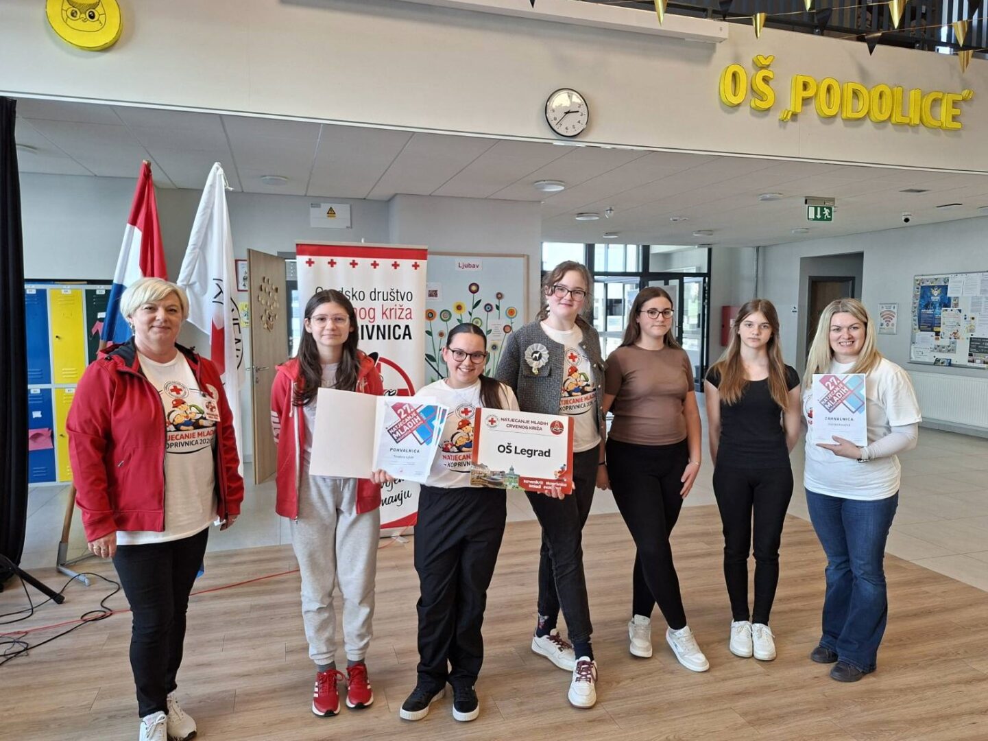 ekipa podmlatka CK OŠ Legrad na natjecanju 14.03.2026.